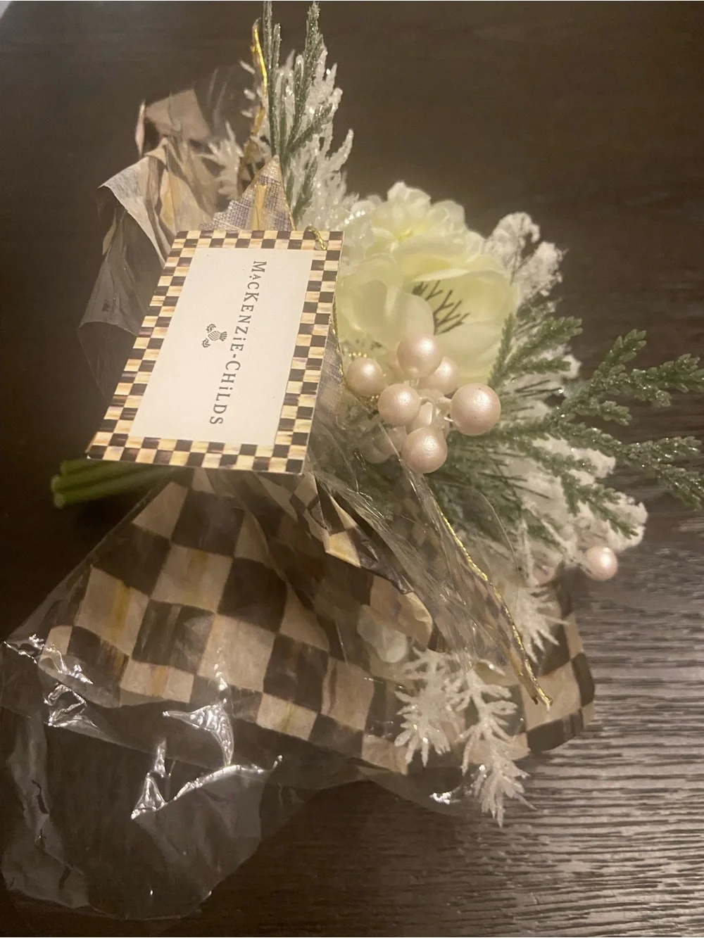 MacKenzie-Childs Winter Mix Faux Floral Bouquet